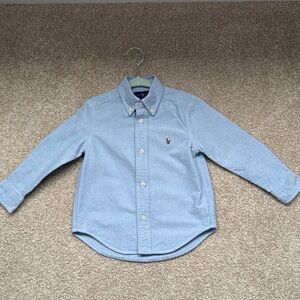 Ralph Lauren Light Blue Button Down Shirt for Kids- in like new condition